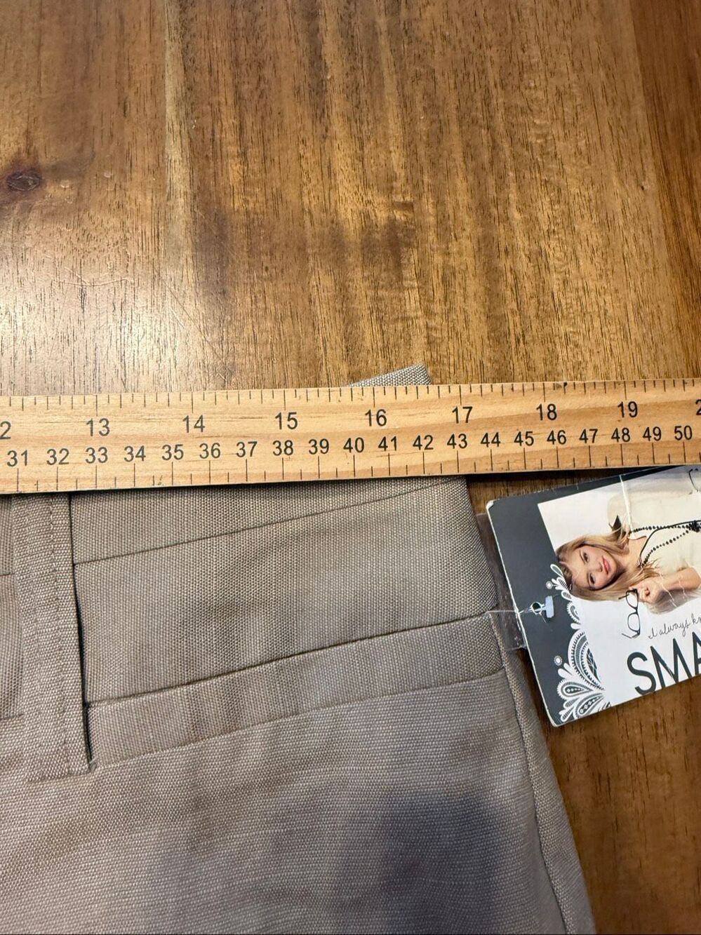 Maurices womens smart boot pants tan size 9/10 new with tags - Picture 3 of 7